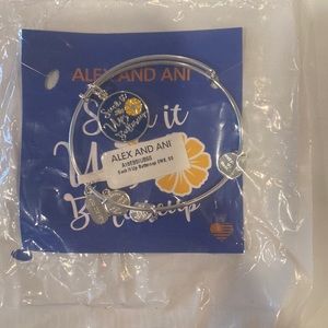 Alex and Ani Silver charm bracelet